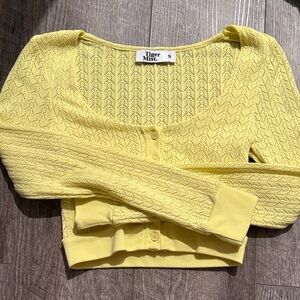 Tiger Mist Lemon Knit Sweater